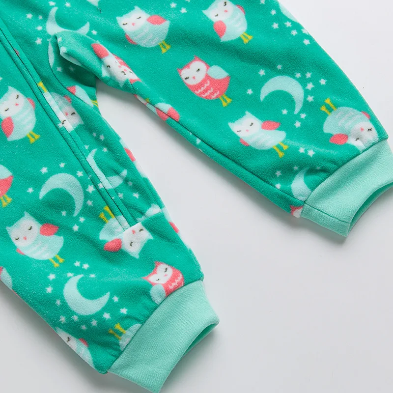 Baby clothes fleece baby jumpsuit newborn cartoon birds monkey girls boys overalls pajamas clothing outfits | Мать и ребенок
