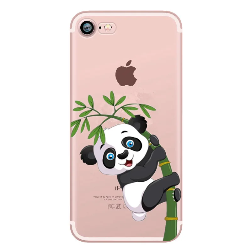 Милые Чехлы Kola для iphone XR XS Max милый чехол телефона с рисунком панды 8 7 Plus 6s 6 5s 5SE