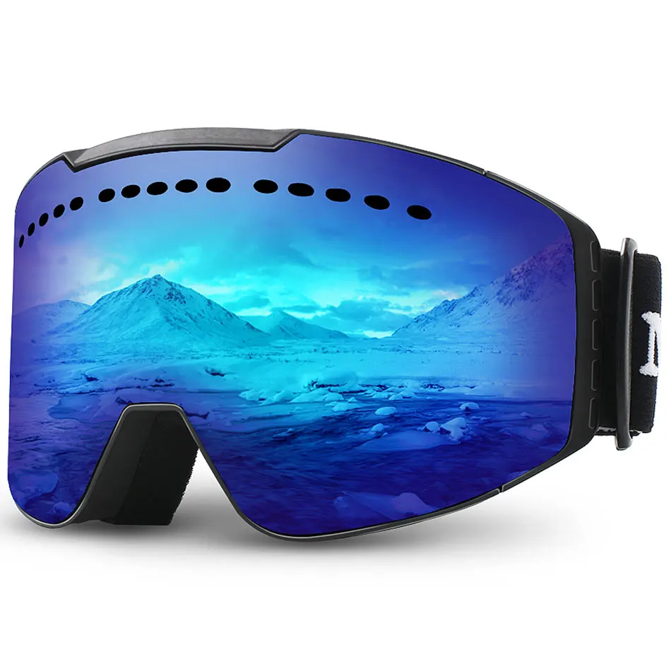 002 blue lens JULI снежные очки Зимние виды спорта Сноуборд над очками с анти-туман УФ-защитой для мужчин женщин маска Снегоход очки M2 - Цвет линз: 002 blue lens