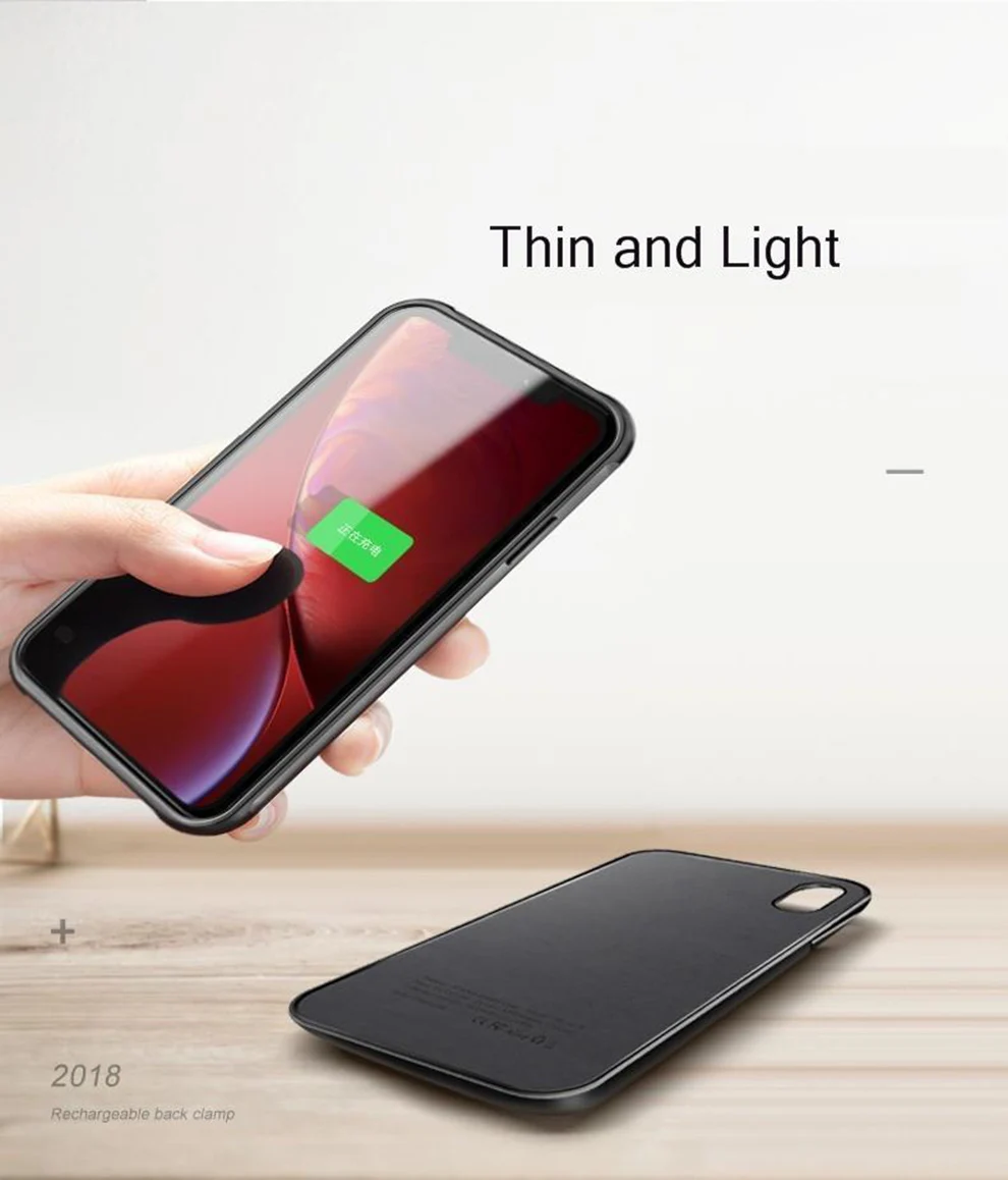 Магнитный беспроводной Чехол для зарядного устройства Vogek для iPhone X, XS, XR, XS, Max, умный светодиодный, цифровой дисплей, зарядное устройство, чехол для зарядки