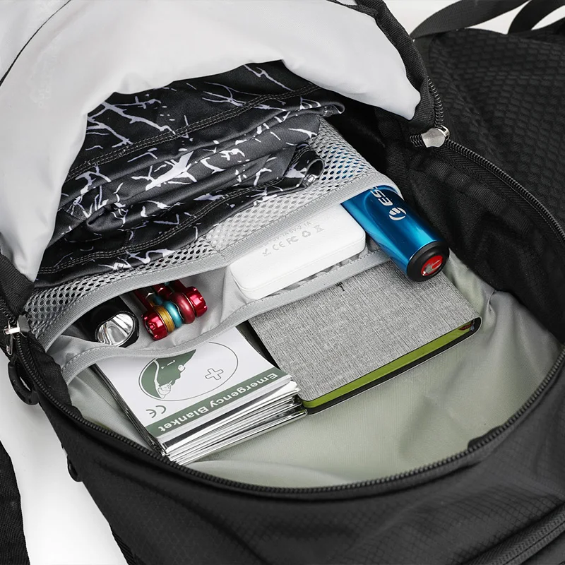 

Reflective Sport Cycling Backpack Man Water Bladder Rucksacks Outdoor Pack Road Bag marathon Knapsack Woman Ride Running Bag