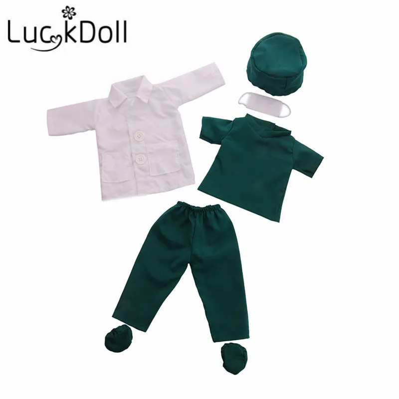 Костюм медсестры и медицинская техника LUCKDOLL 18 дюймов 43 см|Куклы| |
