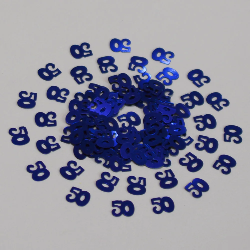 15 г женские мужские и цифры цифровой возраст 50 лет посыпать конфетти металлик для