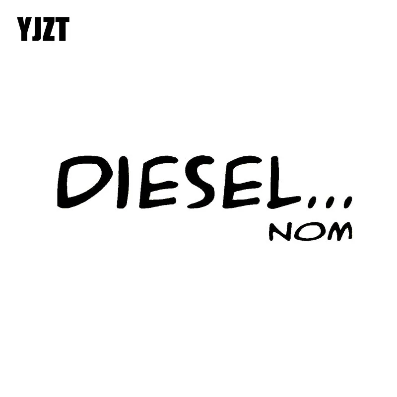 

YJZT 16 см * 4,6 см DIESEL NOM интересная виниловая наклейка на автомобиль, черная серебряная наклейка, аксессуары