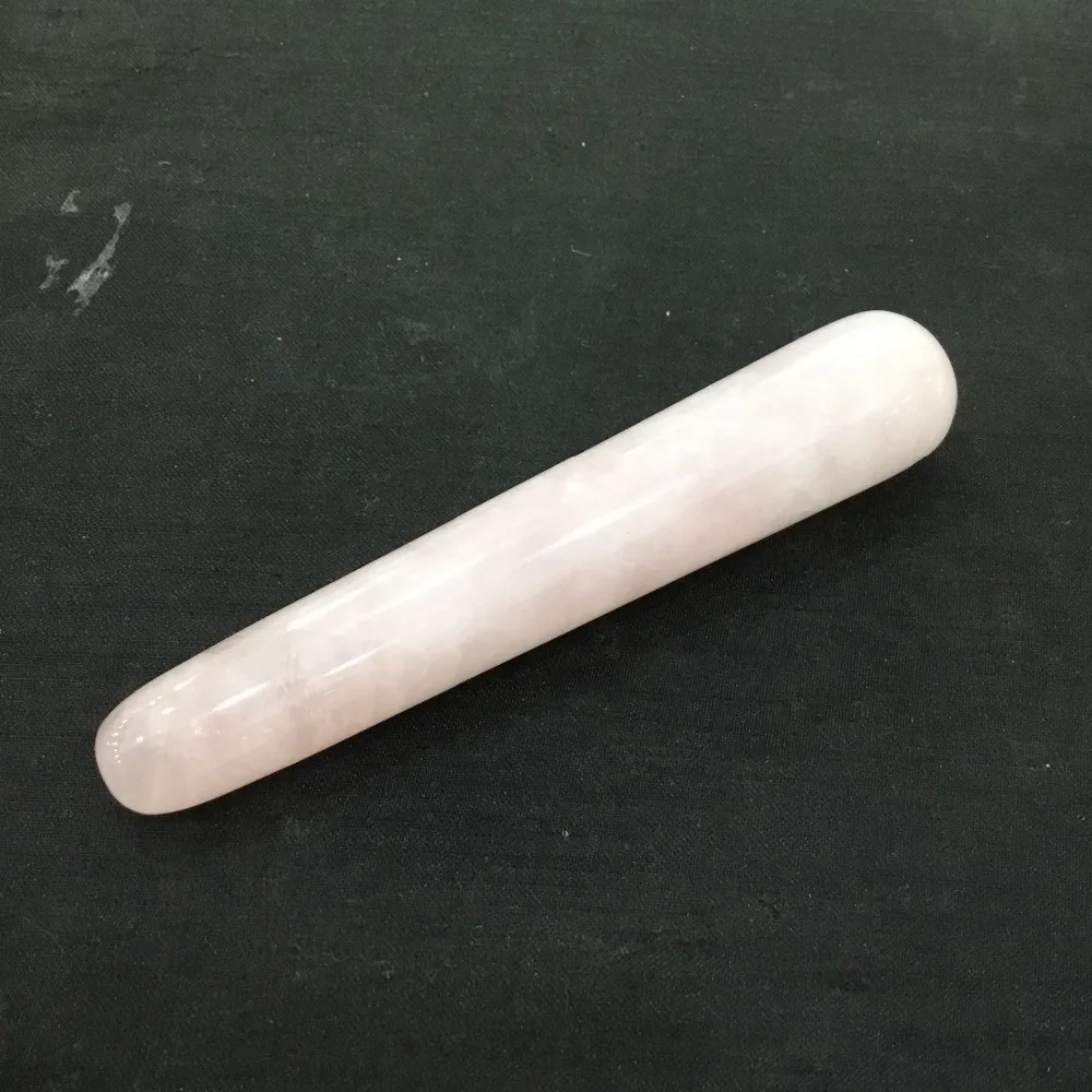 Натуральный розовый КВАРЦЕВЫЙ каменный кварц Кристальный Массажер для здоровья