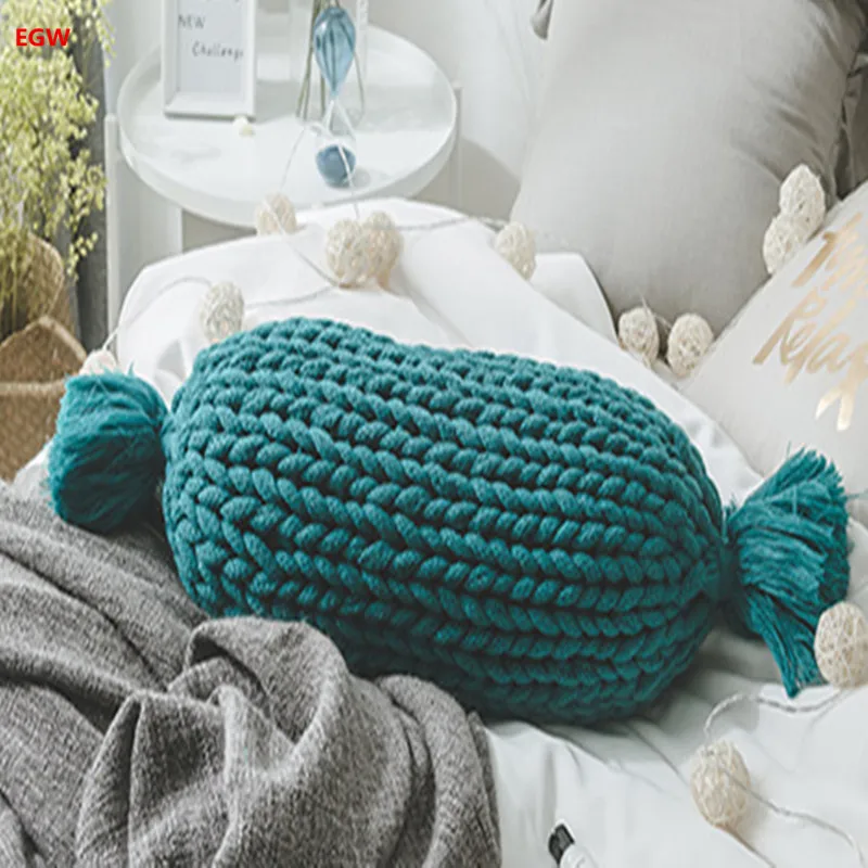 

Home Decor White Round Pumpkin Cushion Canday Pillow With Filling Europe Sofa Bed Car Cafe Office Bedroom Decoration Textile