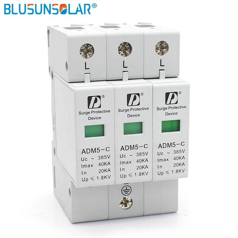 1 шт. 3P 20KA ~ 40KA 385V AC защита от перенапряжения защитное устройство низковольтный