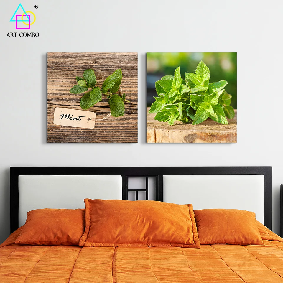 Натюрморт Ткань Картины Монетных Дворов на Дерево Canvas Printings Home Decor Стене Висит