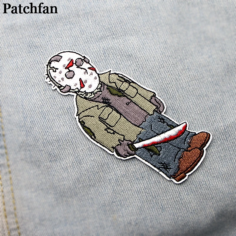Patchfan Friday the 13th DIY Вышитые нашивки пришить УТЮГ НА одежду рюкзак шляпа украшения дома наклейки значки A2091