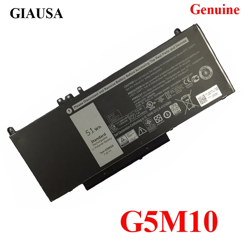 Оптовая продажа G5M10 Аккумулятор для ноутбука Dell Latitude E5550 E5450 8V5GX 08V5GX R9XM9 WYJC2 1KY05 |