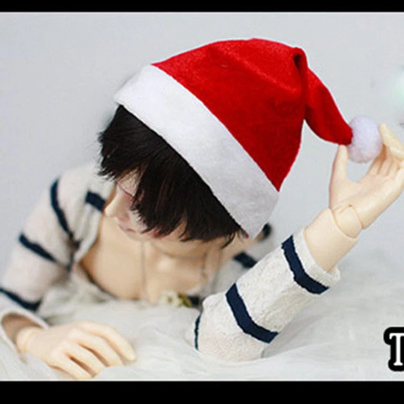 BJD Рождественская шапка бини для 1/6 11 &quot1/4 17&quot 1/3 24 &quot60 см высокая SD MSD YOSD DK DZ AOD DD
