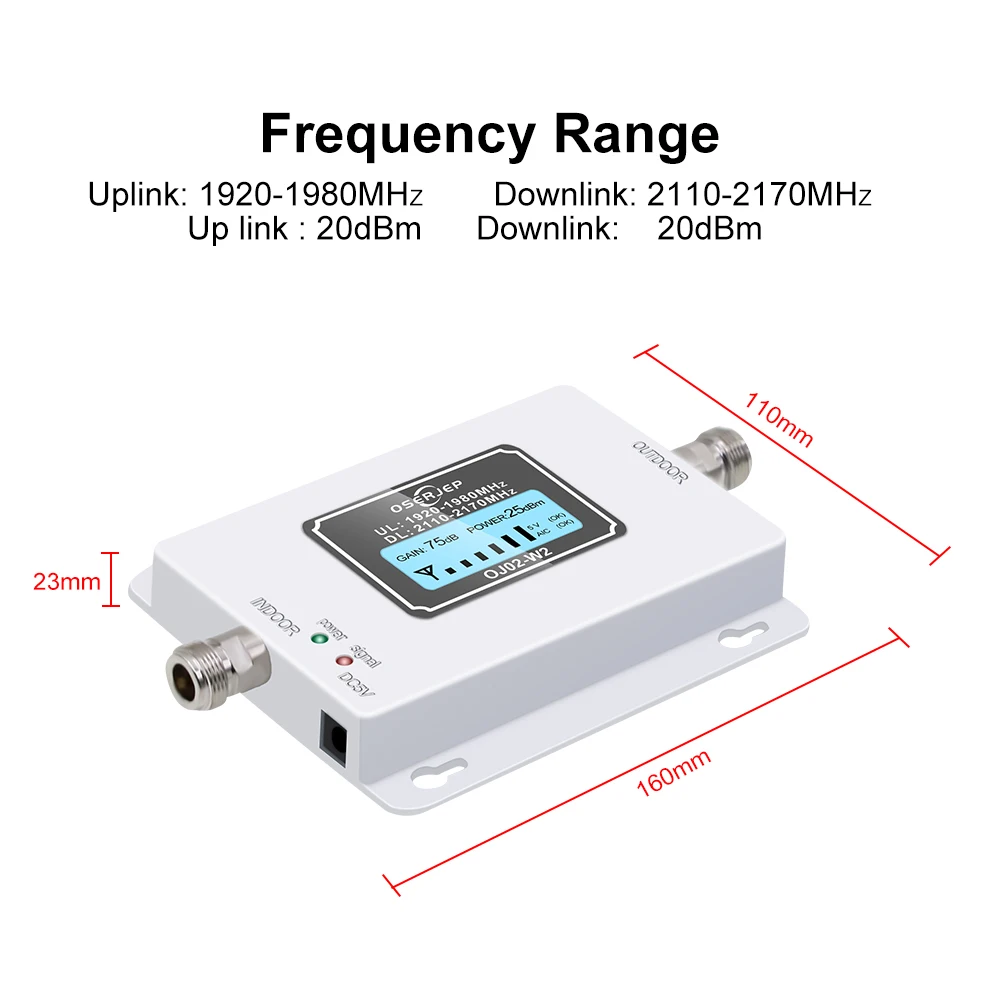 70db 3g 2100 повторитель 2100 МГц повторитель мобильный 2100 МГц усилитель сигнала lcd Mini 3g LTE WCDMA UMTS не включает антенну