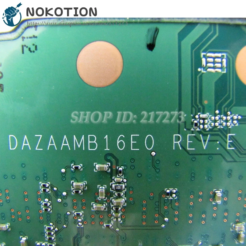 Материнская плата NOKOTION DAZAAMB16E0 N9GFXWW001 N9GFXWW0016 для Acer aspire материнская ноутбука SR2EZ