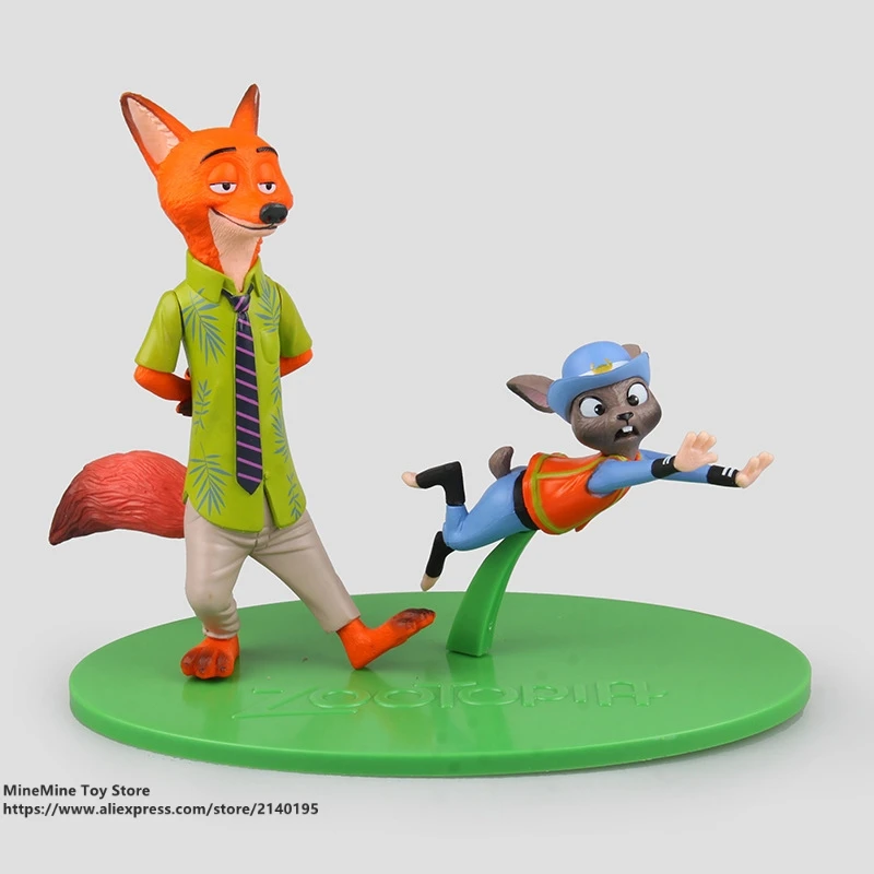 DISNEY Zootopia Ник лиса Джуди Кролик 11 15 см фигурка героя коллекция кукол из ПВХ игрушки