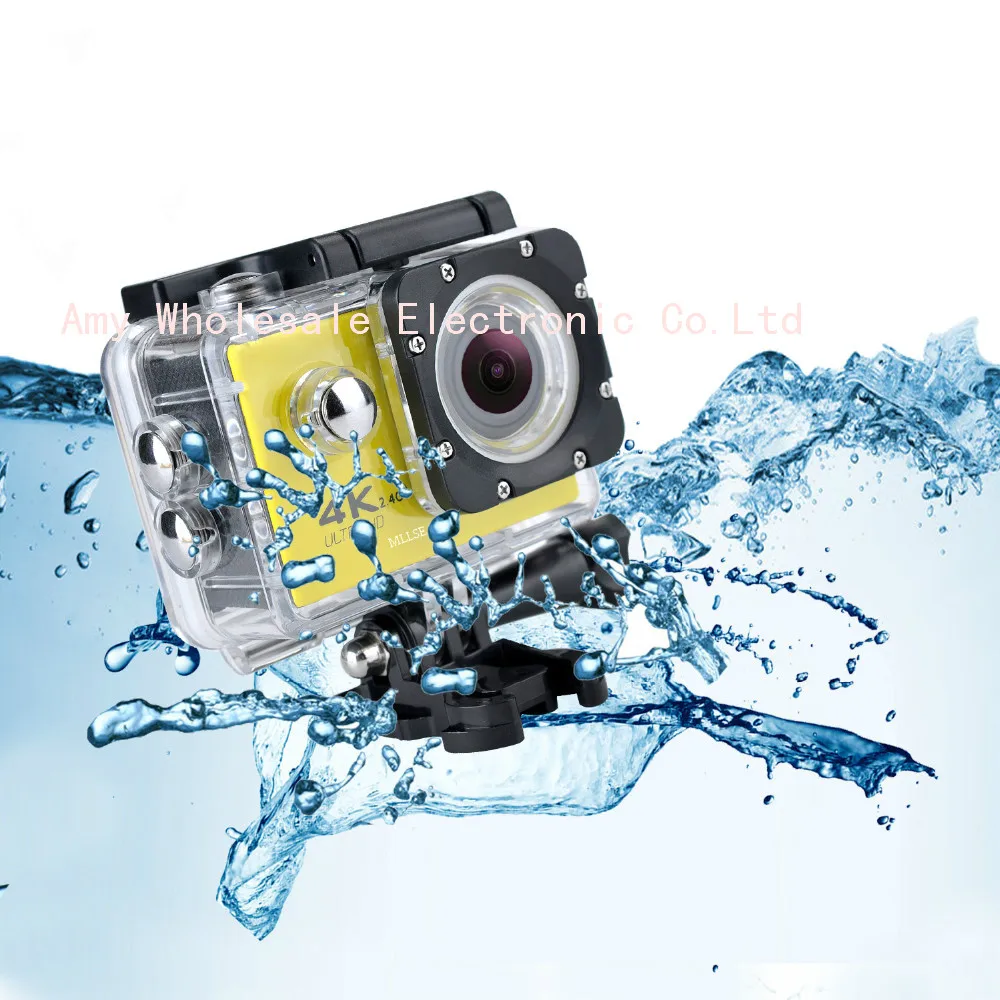 Продажа 100% оригинальная 4K MLLSE Go Pro Hero Спортивная экшн-камера 2.0 ЖК-дисплей 30 м Водонепроницаемая 4K WiFi Go Pro Спортивная камера Экстремальный Дайвинг-шле...