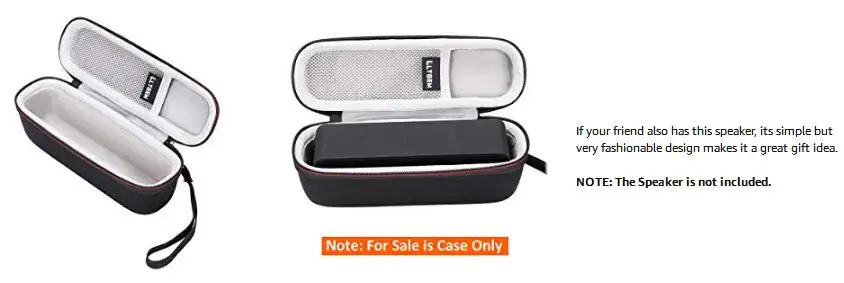 LTGEM Жесткий Чехол для Anker SoundCore или DKnight MagicBox I и II портативный bluetooth-динамик с сетчатым карманом-черный