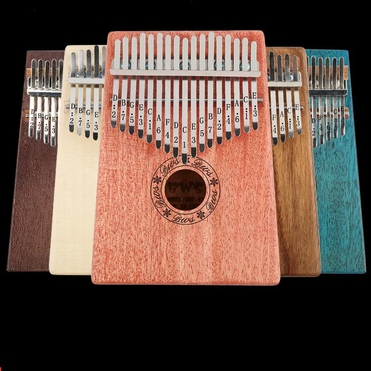 

17 Key Kalimba African solid Mahogany Thumb Finger Piano Sanza 17 keys Solid Wood Kalimba Mbira Thumb