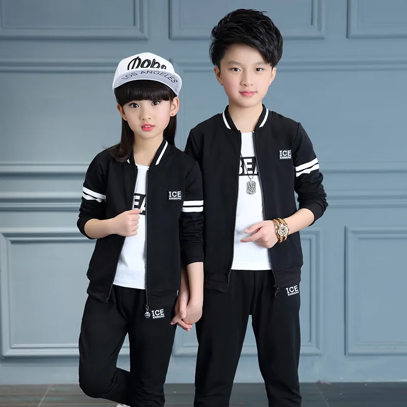 Children Clothing Sets For Boys Sports Suits Autumn Kids Tracksuits Teenage Sportswear 6 8 10 12 14 Years kids clothes boys | Детская