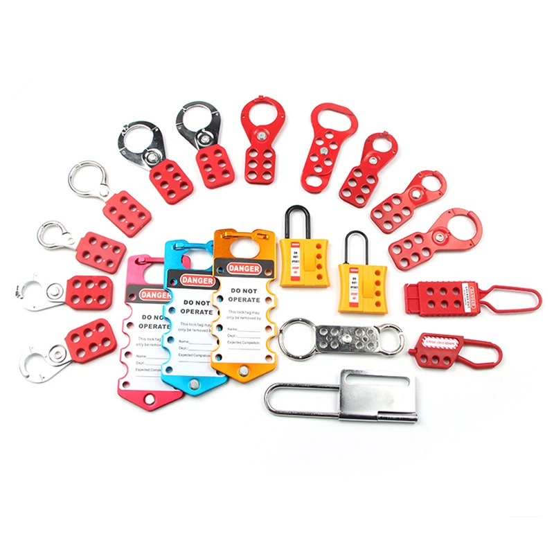 Мульти тип нейлон сталь алюминий безопасности Блокировка Hasp Tagout Лото