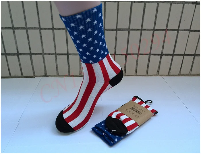10 Pairs/lot 2014 American Flag Socks High Quality Cotton Stance Fashion Harajuku Sport Hip hop WZ069 | Обувь