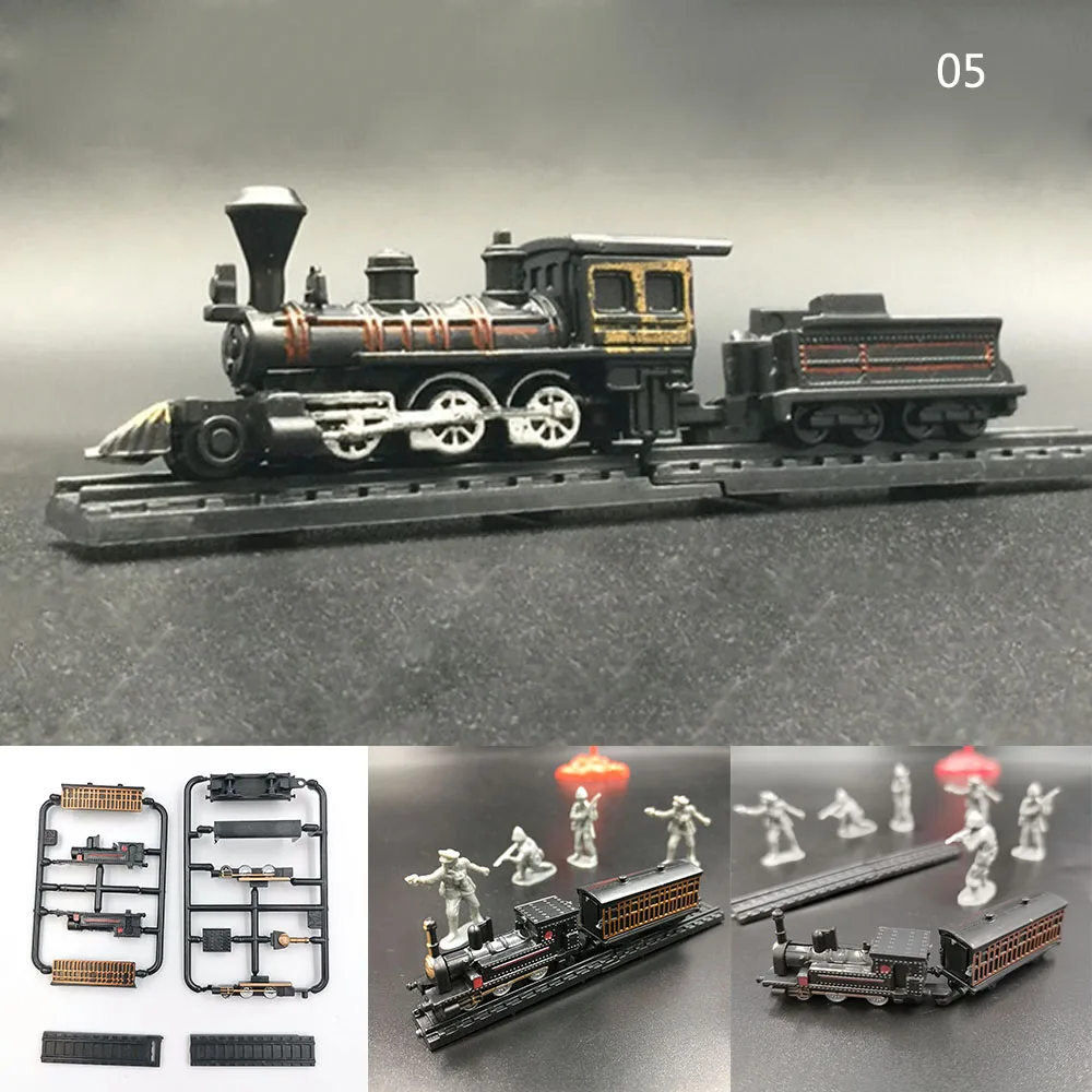 The General steam 05 1:200 4D паровой Электрический Паровозик ПОЕЗД модель сборки головоломка коллекция мини поезд модель игрушка подарок - Цвет: The General steam 05