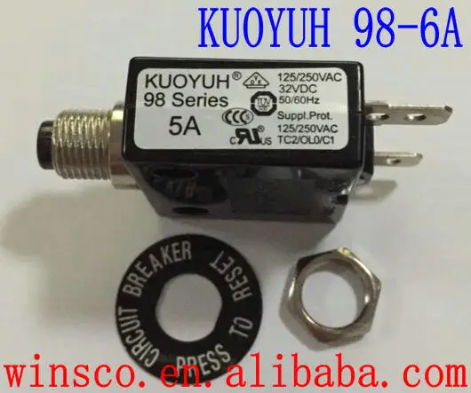 5 ШТ./ЛОТ 98-6A 100% KUOYUH ВЫКЛЮЧАТЕЛЬ 98 СЕРИЯ 6А Обустройство дома