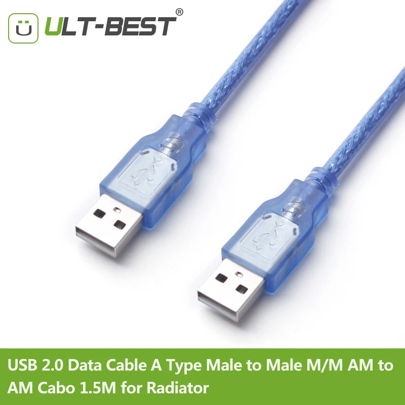 ULT BEST USB 2 0 кабель для передачи данных A Тип папа M/M AM to Cabo 1 5 M радиатора