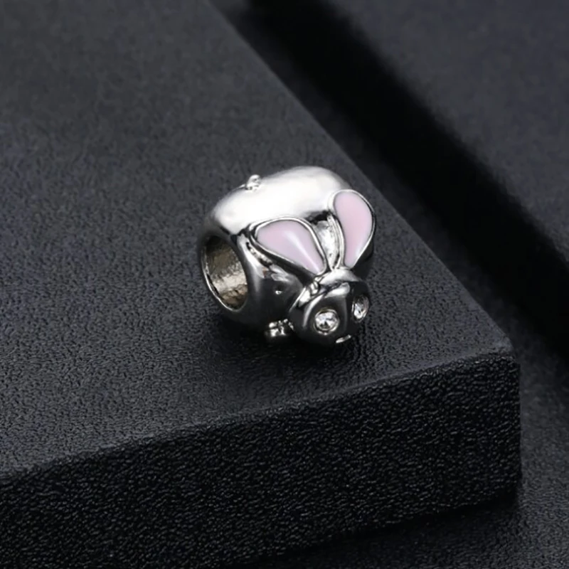 1pc Europe Rabbit Mouse Owl Bow Beads Fit Original Pandora Charm Bracelet Jewelry Diy Making Gift ENM662 | Украшения и аксессуары