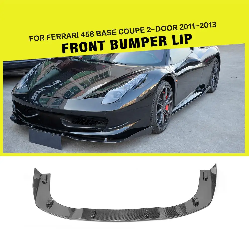 Передний бампер из углеродного волокна спойлер разветвители чехол для Ferrari 458 Base 2