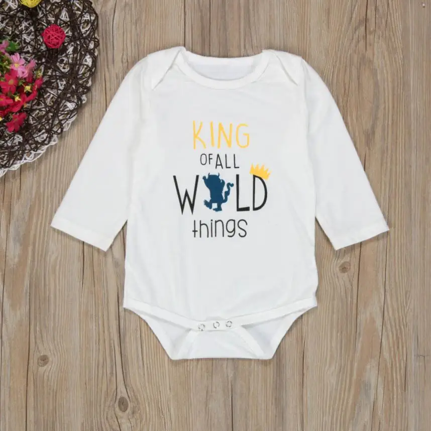 2Pcs 2017 Autumn Baby Boy Girl Clothes Long Sleeve Romper+pants 2pcs Casual Suit Clothing Set Newborn Infant D40 | Детская одежда и