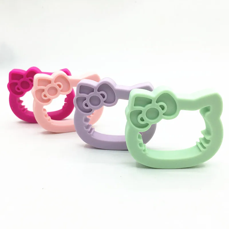 10 шт./лот силиконовая детская мини подвеска hellokitty соска сделай сам Прорезыватель