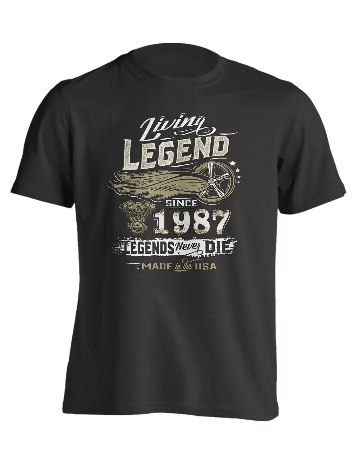 

32Nd Birthday Living Legend Gift Shirt Born In 1987 Turning 32 In 2019 Fashion Brand Clothing Men Print Fitness T Shirt