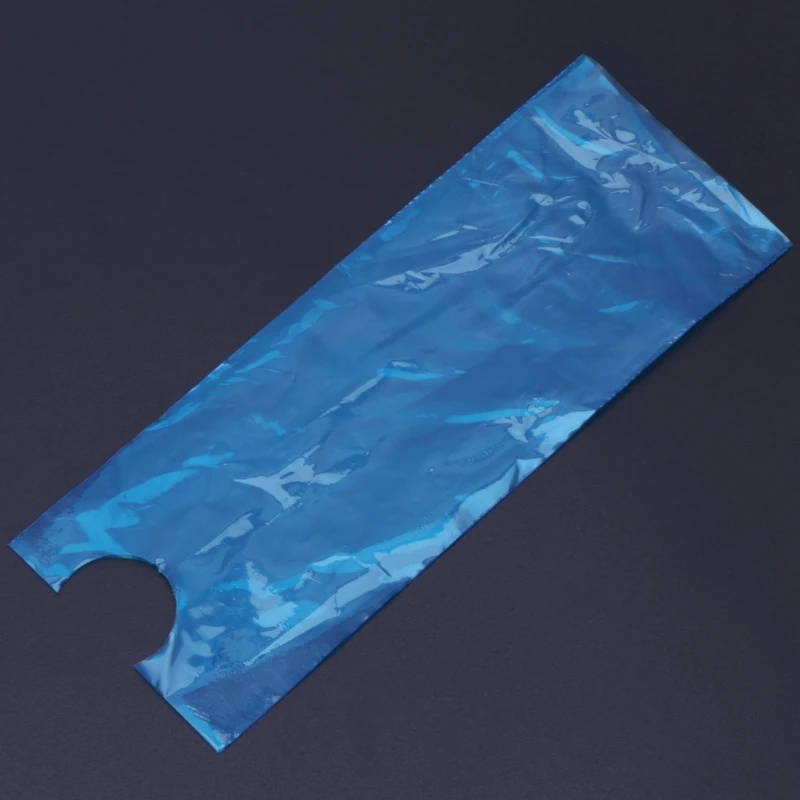 

200 pcs/lot Blue Tattoo Clip Plastic Cord Sleeves Bags Supply Disposable Covers Bags for Tattoo Machine Tattoo Accessory
