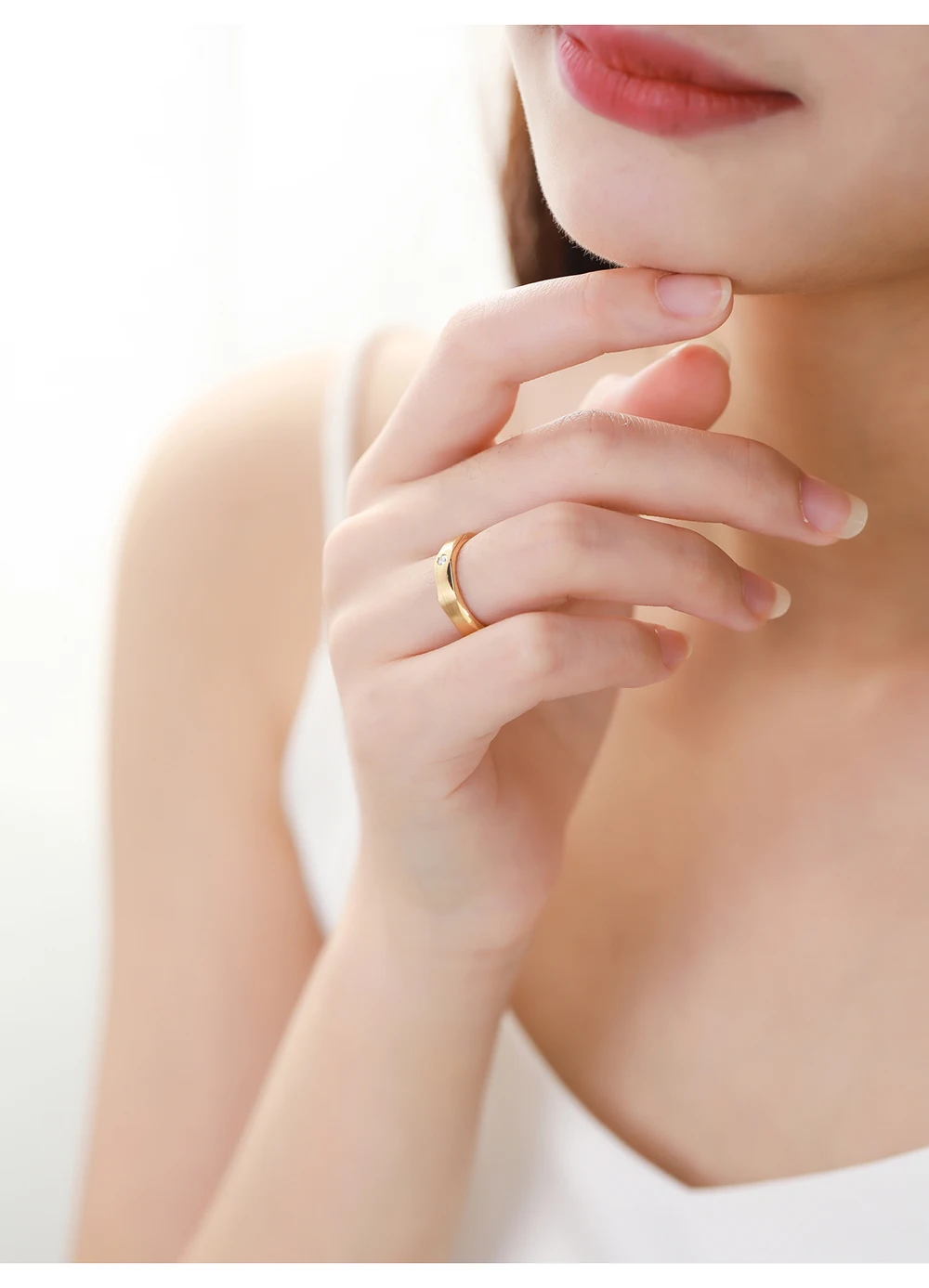 AULEEZE настоящее кольцо с натуральным бриллиантом 18k белое золотое кольцо для пары простое матовое мужское женское кольцо Свадебные украшения