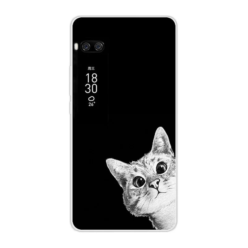 Роскошный ТПУ чехол для Meizu Pro 7 Plus хмурый задней панели 5 дюйма прозрачный