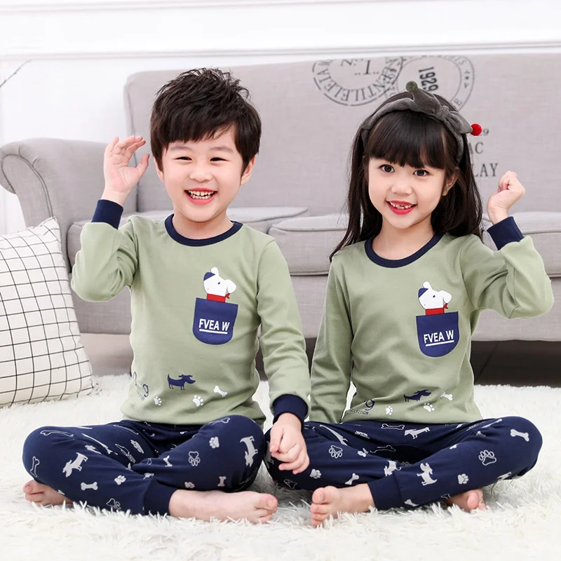 

Kids Pajamas Winter Long-sleeve Children Pajamas Sets Baby Sleepwear Boys Girls Cotton Clothes Child Pyjamas Pijama Infantil