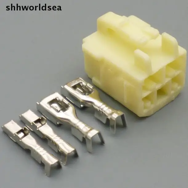 Shhworldsea 4/10/50/100 комплектов 4-контактных автомобильных проводов harnes female разъем для