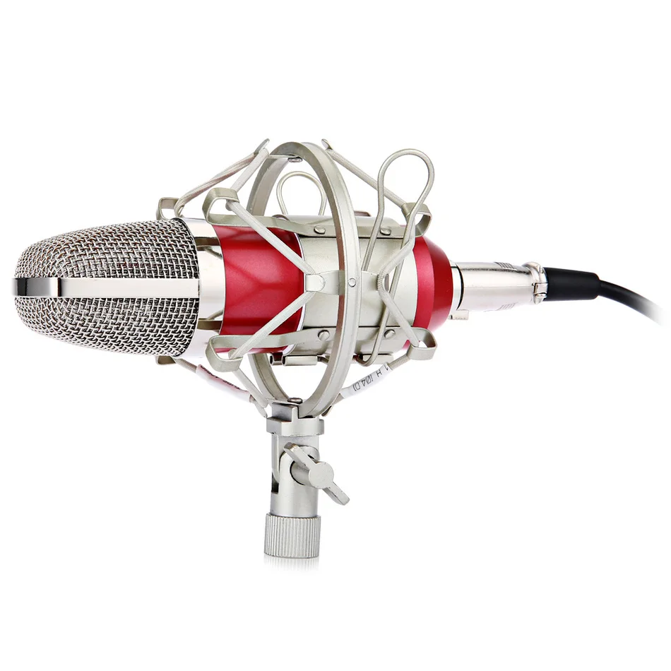 

Professional BM-700 Studio Microphone Sound Recording Broadcasting Condenser Microphone Wired Mic KTV Mic+ Shock Mount Anti