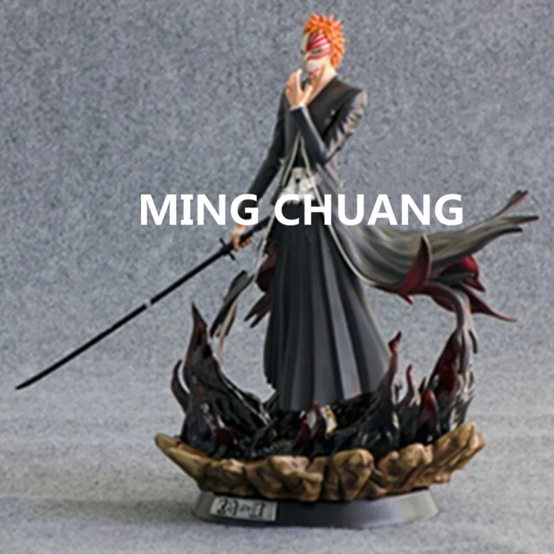Отбеливающая статуя Kurosaki Ichigo грудь Zanpakutou Полный Портрет kurosaki Isshin 1/8 GK экшн