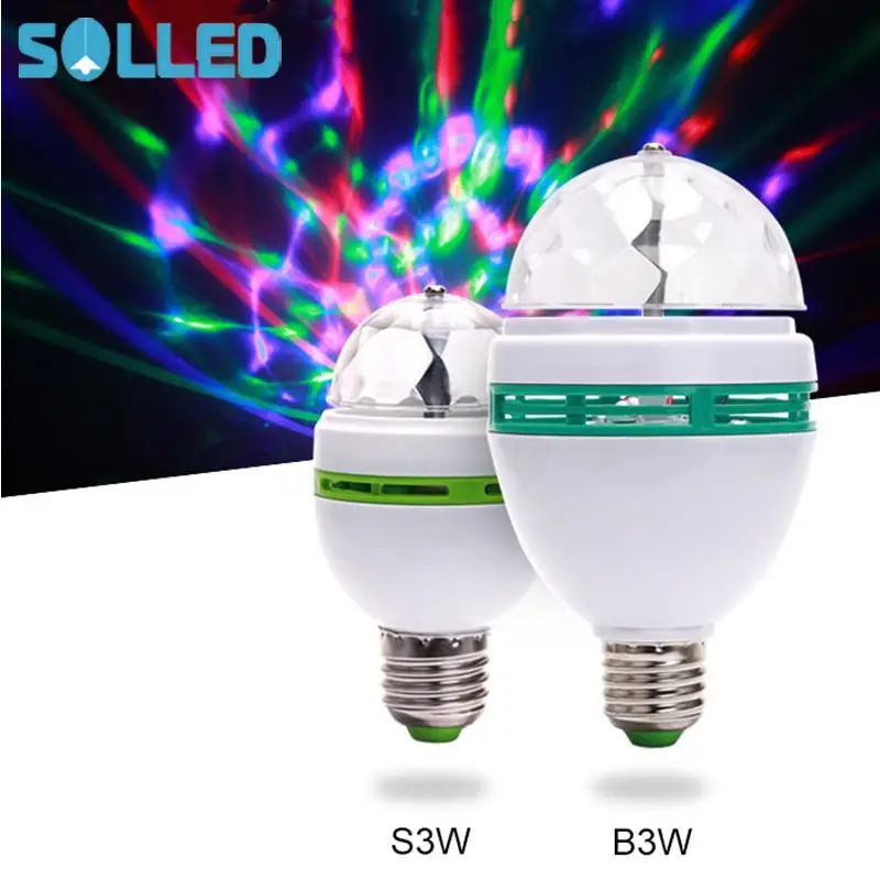 

Светодиодсветодиодный RGB-лампа SOL LED E27, 3 Вт