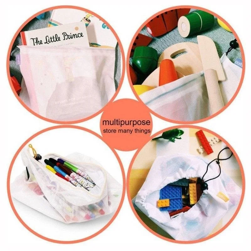 Многоразовая сумка для продуктов регулируемый нейлоновый мешок хранения