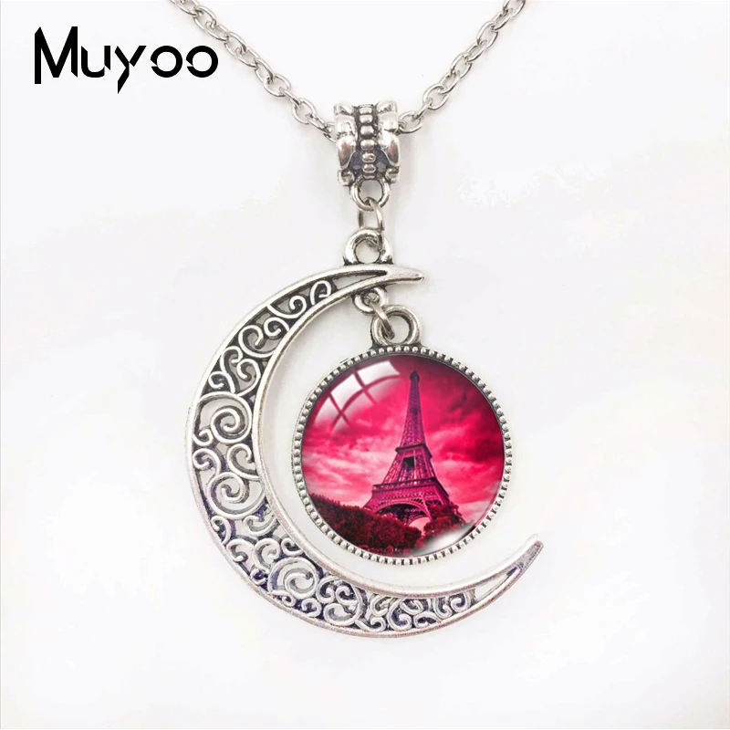 Новое модное ожерелье с изображением Эйфелевой башни влюбленного Парижа
