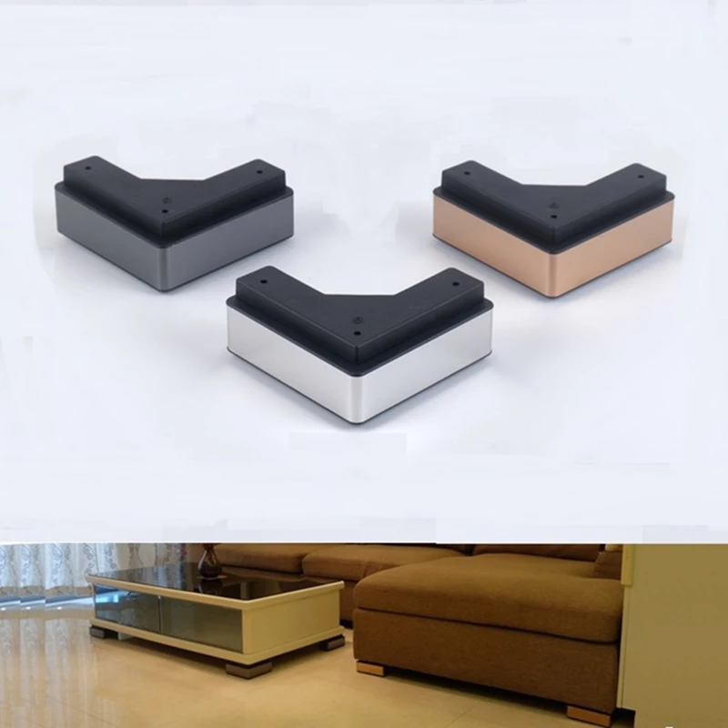 2 шт./лот квадратный угловой диван мебельная ножка кофейного чая|Мебельные