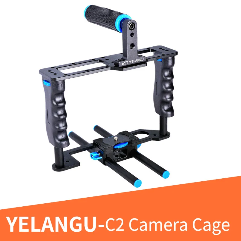 YELANGU C2 алюминиевый сплав Профессиональный DSLR камера клетка комплект с верхней