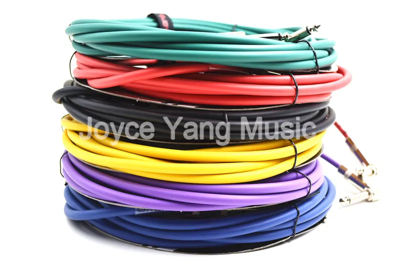 JOYO CM 12 15 футов 4 5 м экранированный моно 6 3 мм Мужской Угловой металлический штекер