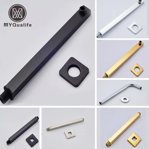 Бесплатная доставка, настенное крепление, Потолочный держатель для душа, латунный квадратный круглый держатель для душа