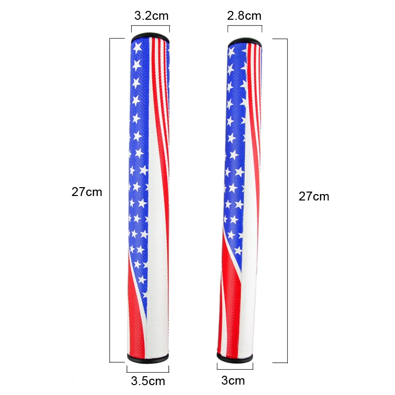 Новая Нескользящая рукоятка клюшек для гольфа U.S Putter Flag Design PU Ultralight 2 0 3 Grips