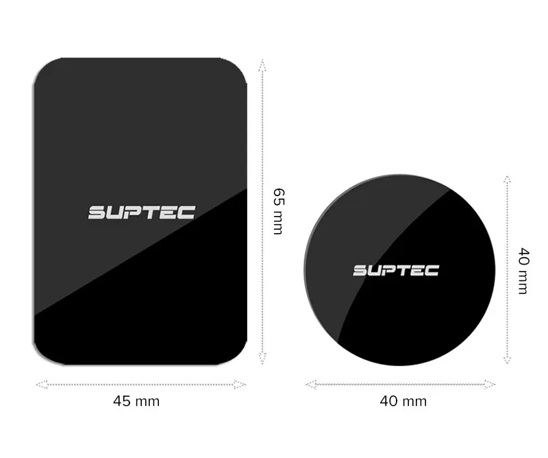 SUPTEC 10 шт металлическая пластина-диск для магнитного автомобильного держателя железные листы наклейки для магнитного мобильного телефона держатель Автомобильный держатель воздуха