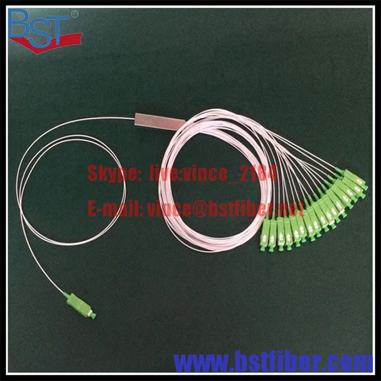 1X16 Порты SC/apc 0.9 мм SM Сталь трубки мини-PLC сплиттер G657A1 1X2 1x4 1x8 Волокна-оптические plc