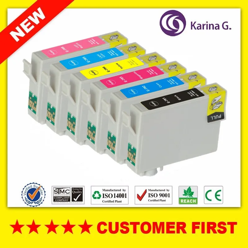 

12X Compatible Inkjet Cartridges for T0781 to T0786 Stylus Photo R260,R280,R380,RX580, RX595,RX680 Artisan 50 Printer Ink